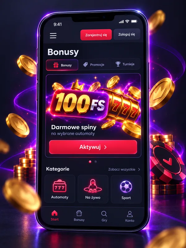 Vavada Casino na telefonie: zakładka Bonusy z aktywacją 100 darmowych spinów